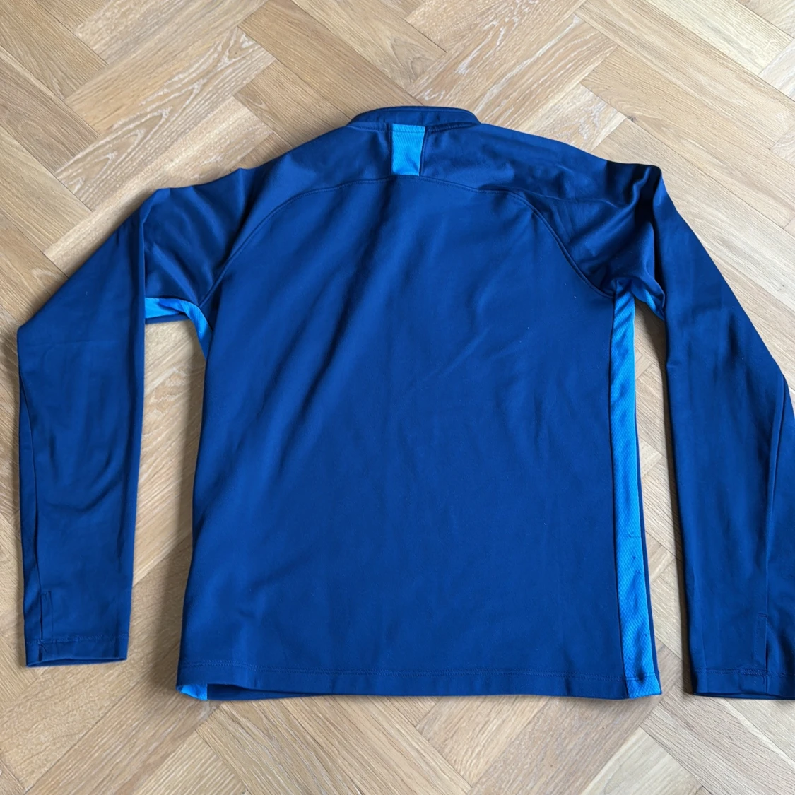 Nike blå Dri-Fit half zip tröja - 2