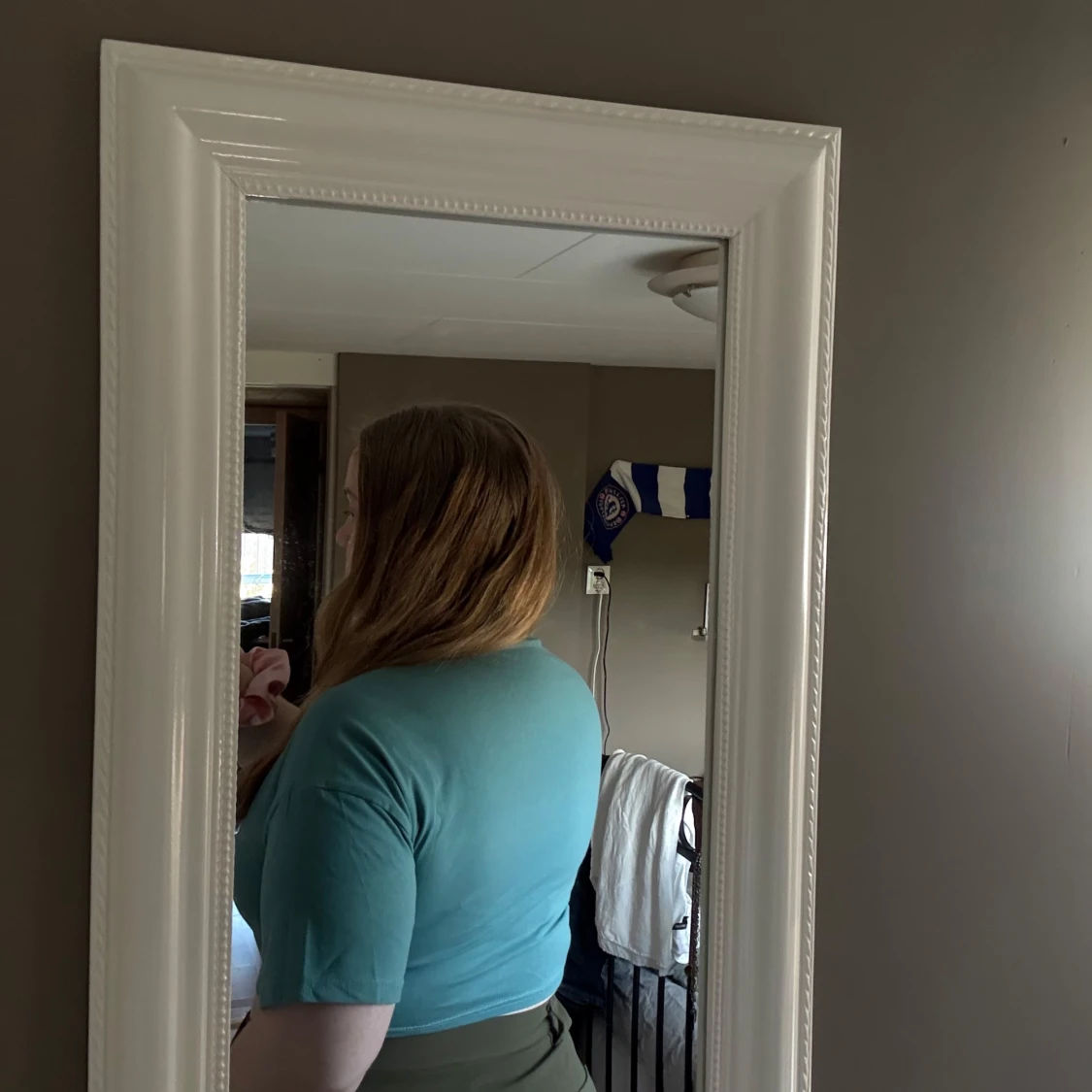 Turkos croppad polotopp  - 1