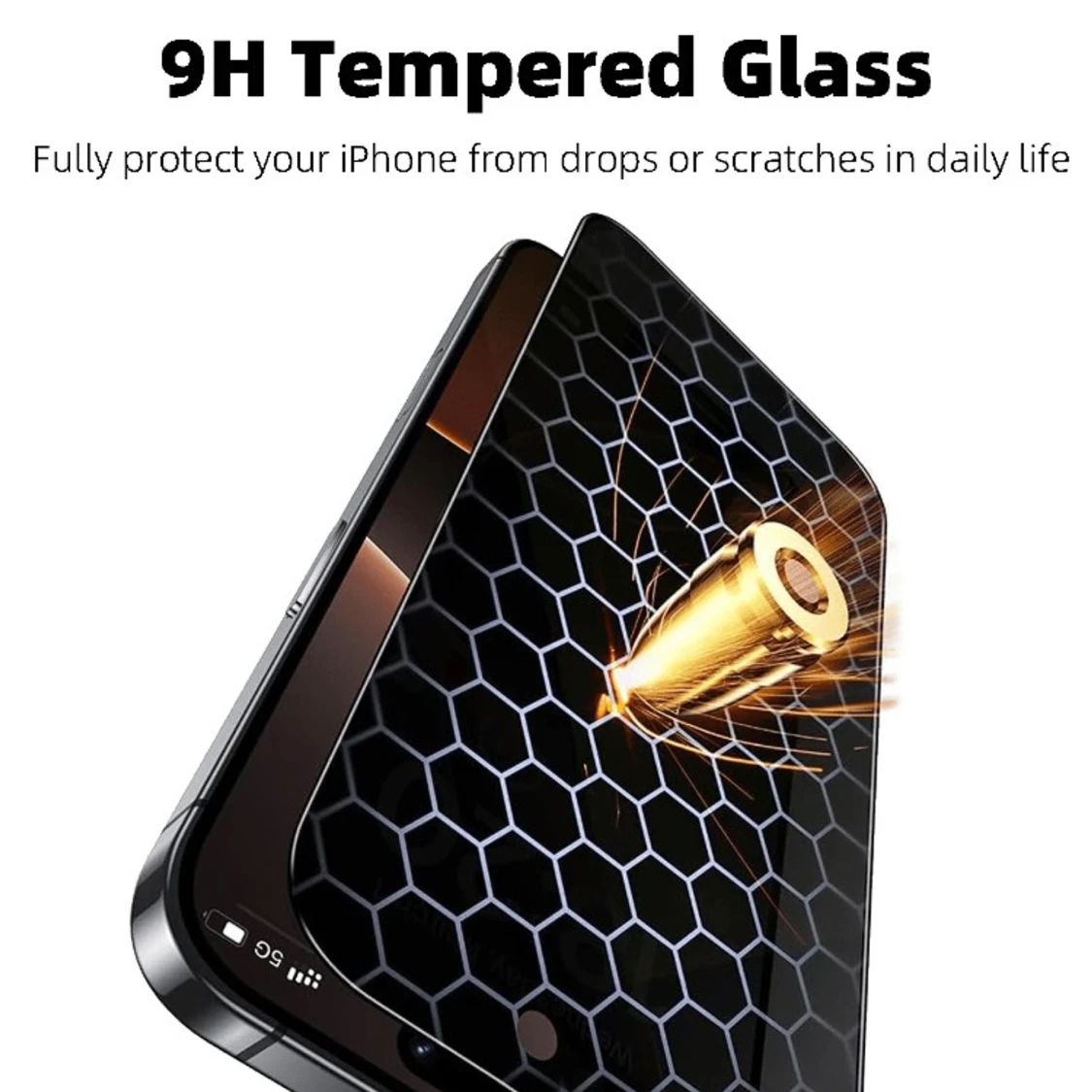 iPhone X/XS Skärmskydd i Härdat Glas med Anti-Spy (5-pack) - 3