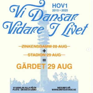 Hov1 29/8 Gärdet  - Biljett till Hov1 på Gärdet i Stockholm 29/8! Skriv för mer information🩷PRIS KAN DISKUTERAS!! 