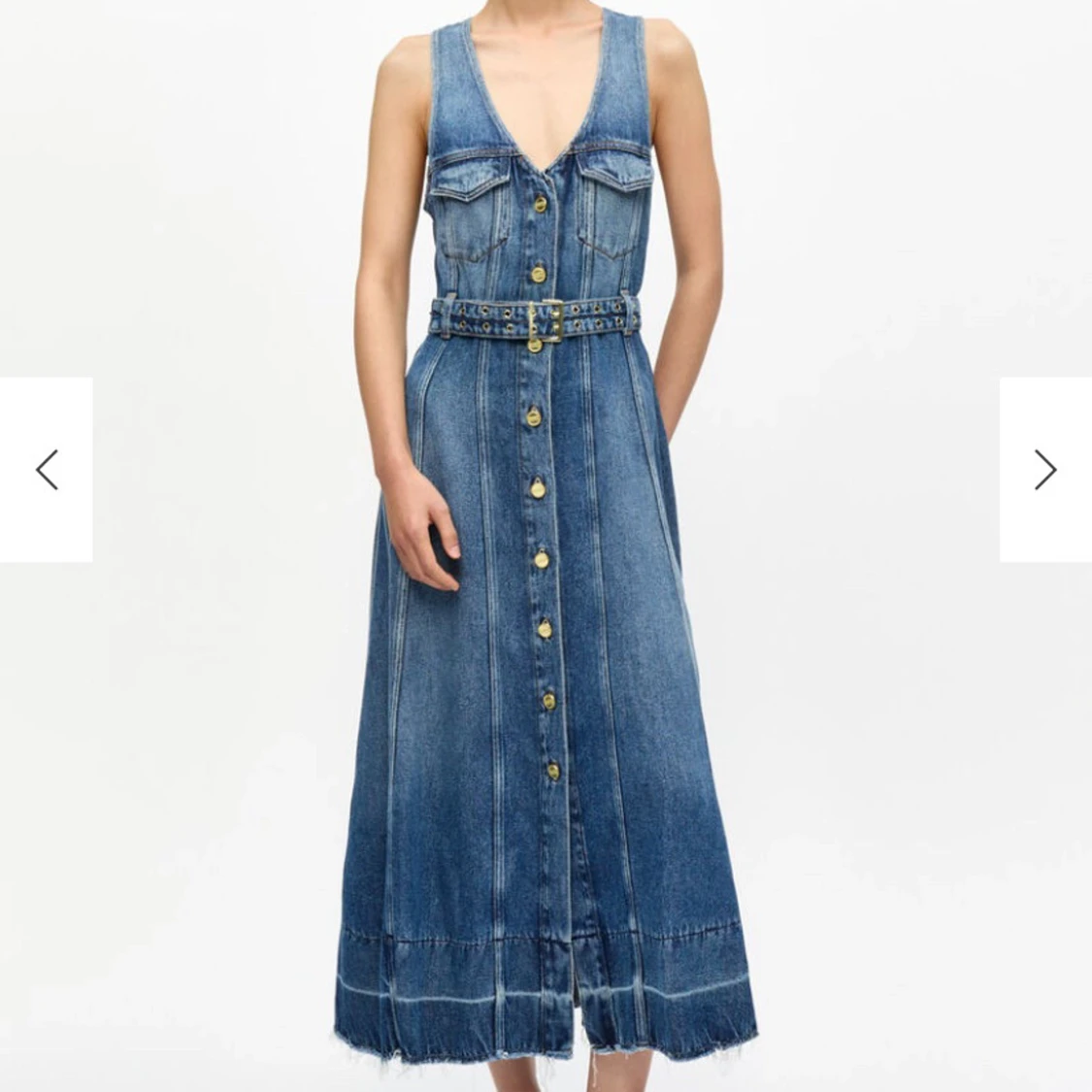 Lång jeansklänning från Ganni - 4