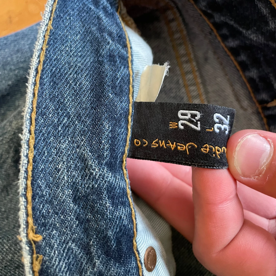 Blåa Nudie jeans - 4