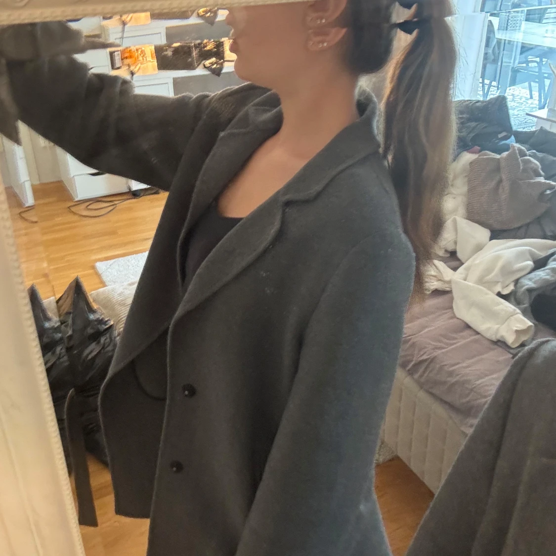 Grå kappa från Zara Trafaluc L - 2