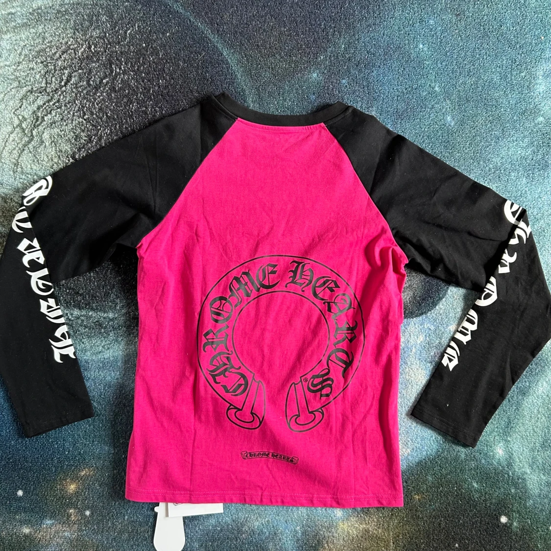 Chrome Hearts långärmad tröja rosa/svart - 1