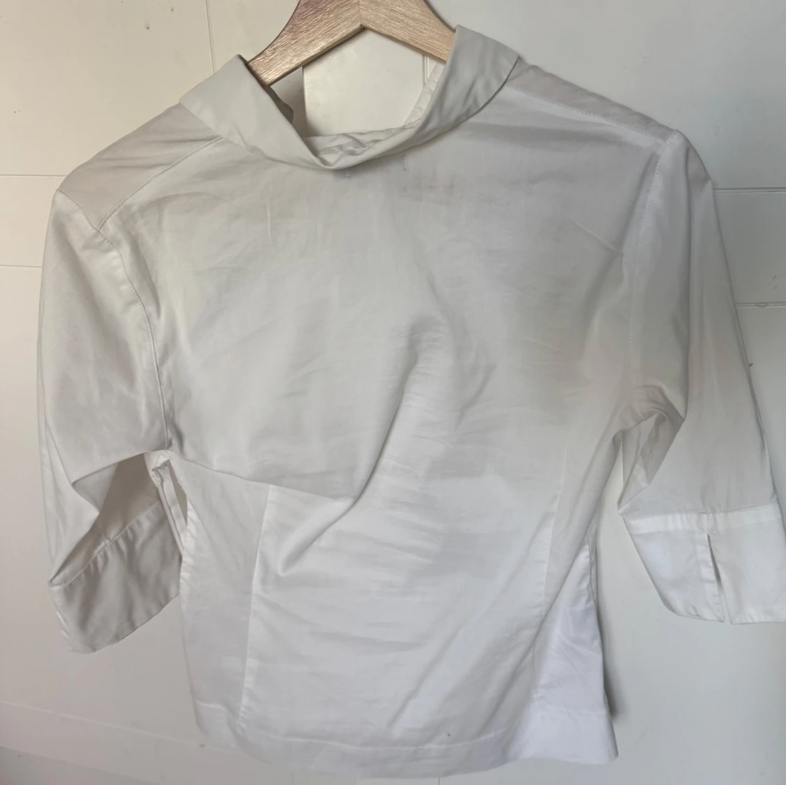 Vit skjorta trekvartsärmad - 1