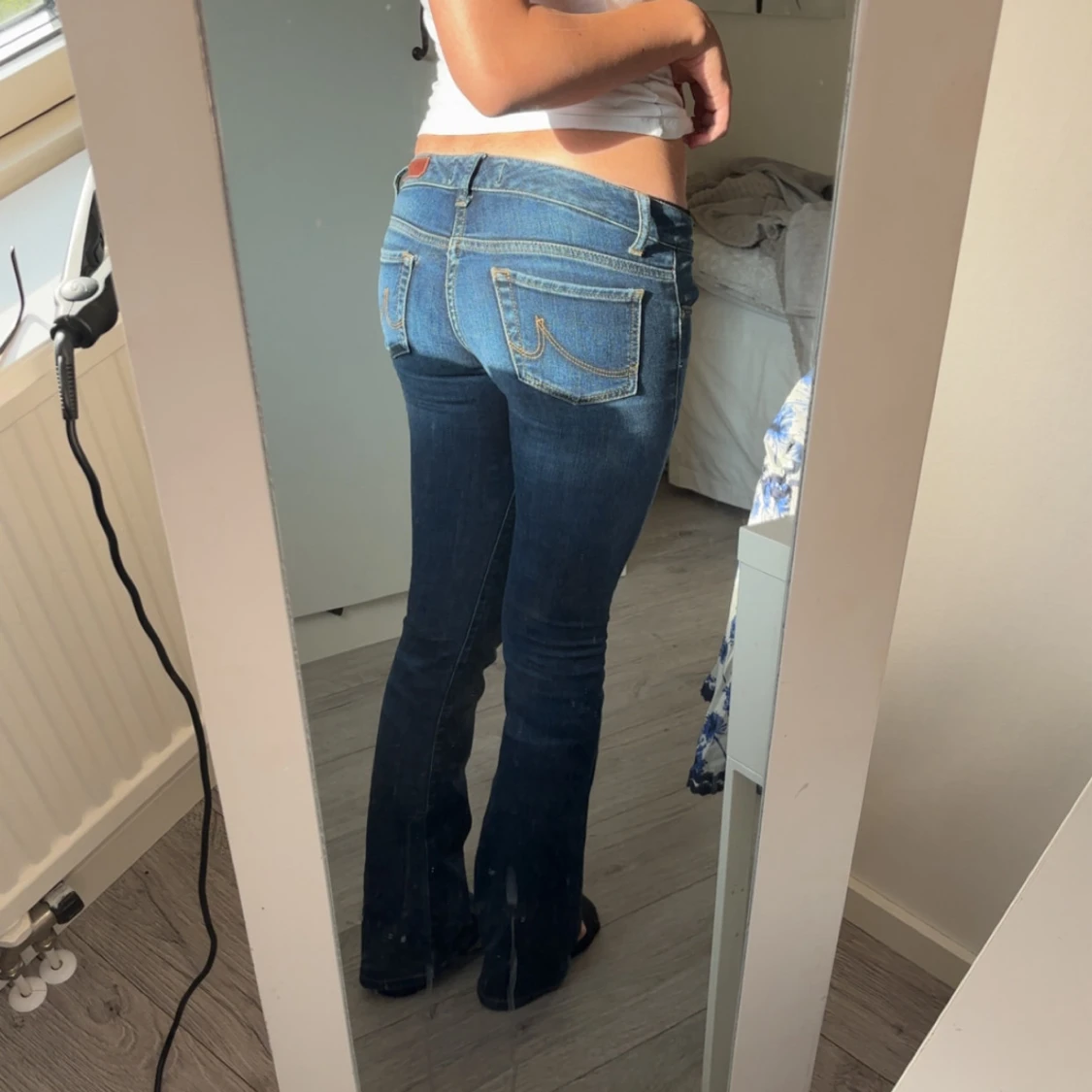 Blå bootcut jeans från LTB  - 4