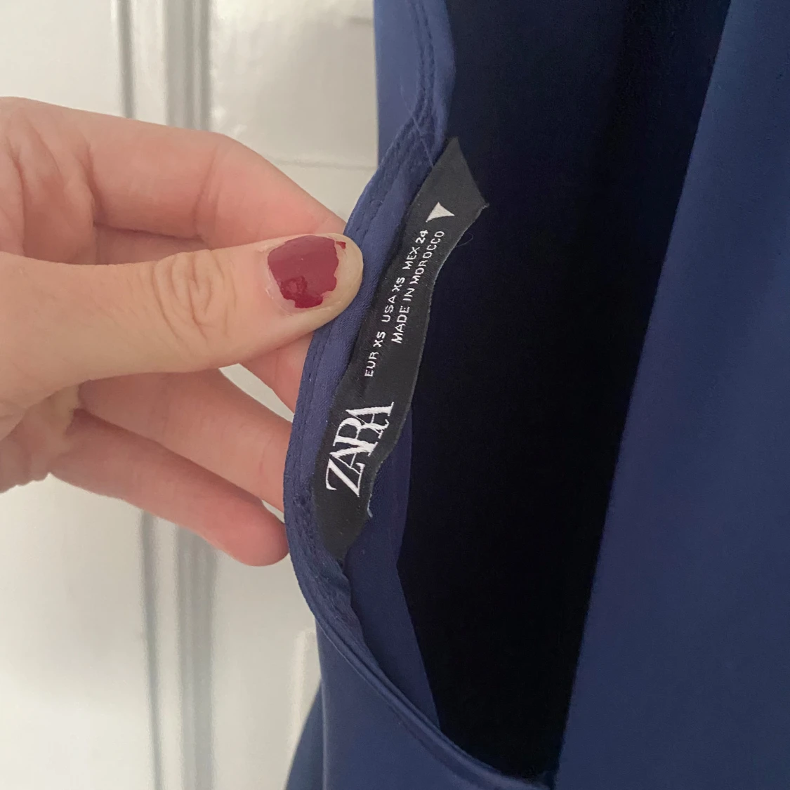 Marinblå långklänning från Zara - 3