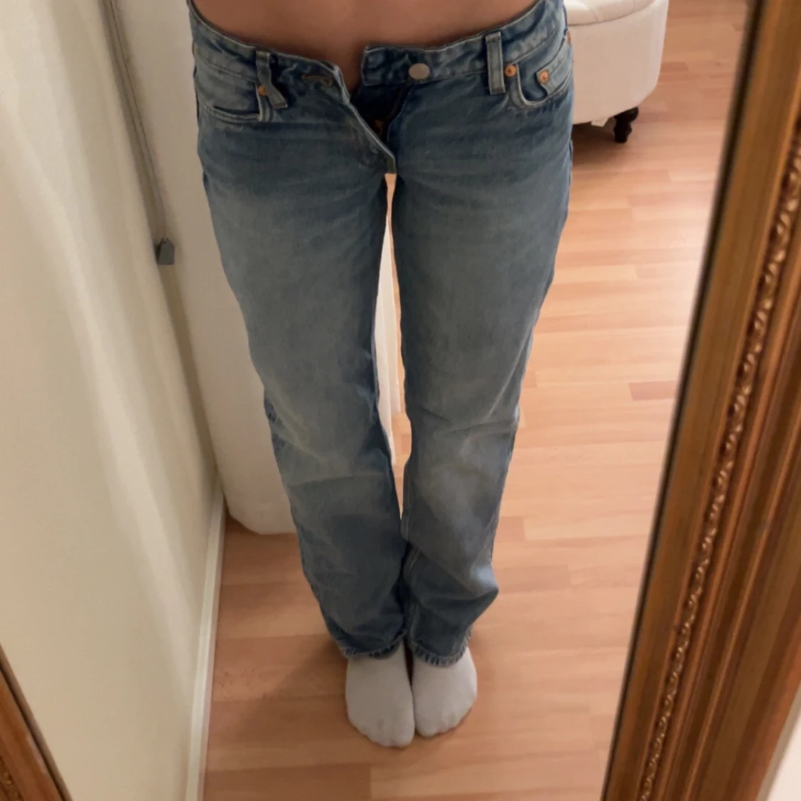 Grå och blå jeans - 1