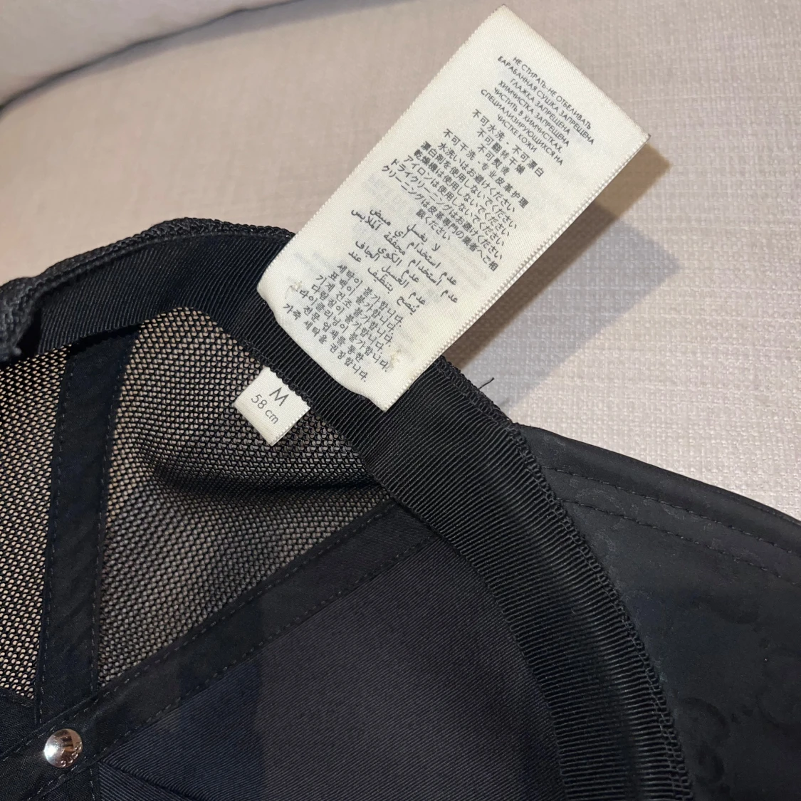 Svart Gucci keps nylon - 2