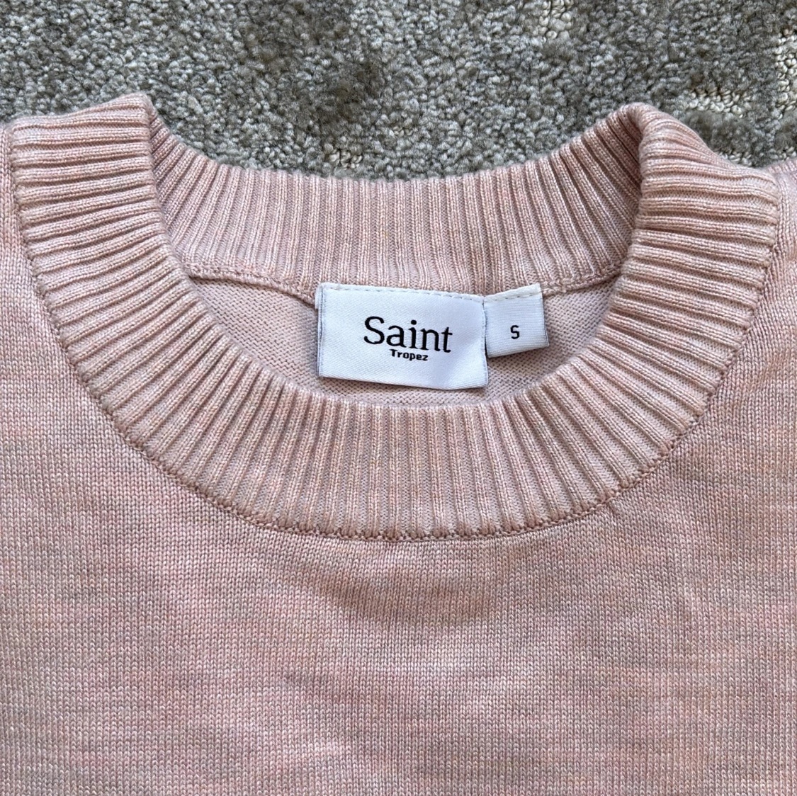 Ljusrosa stickad tröja Saint Tropez - 2