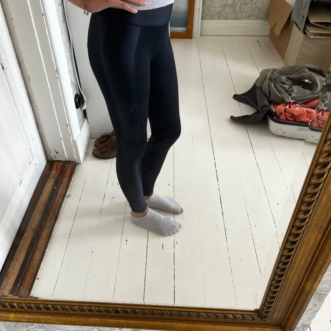 Svarta höga leggings i stretch från aim’n - 2