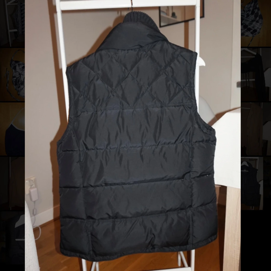 Svart dunväst från Flash med krage - 2