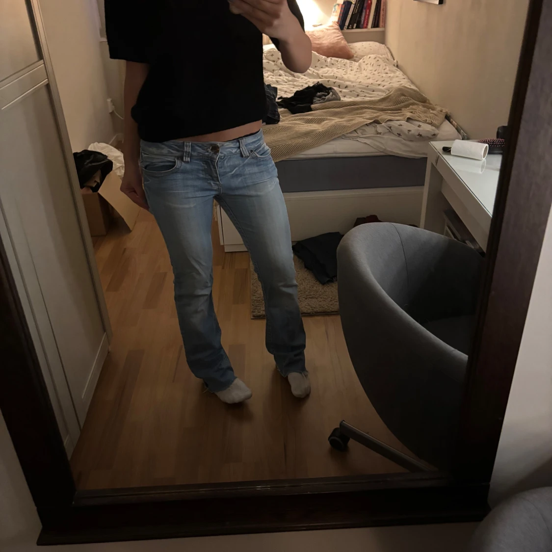 Lågmidjade jeans  - 1