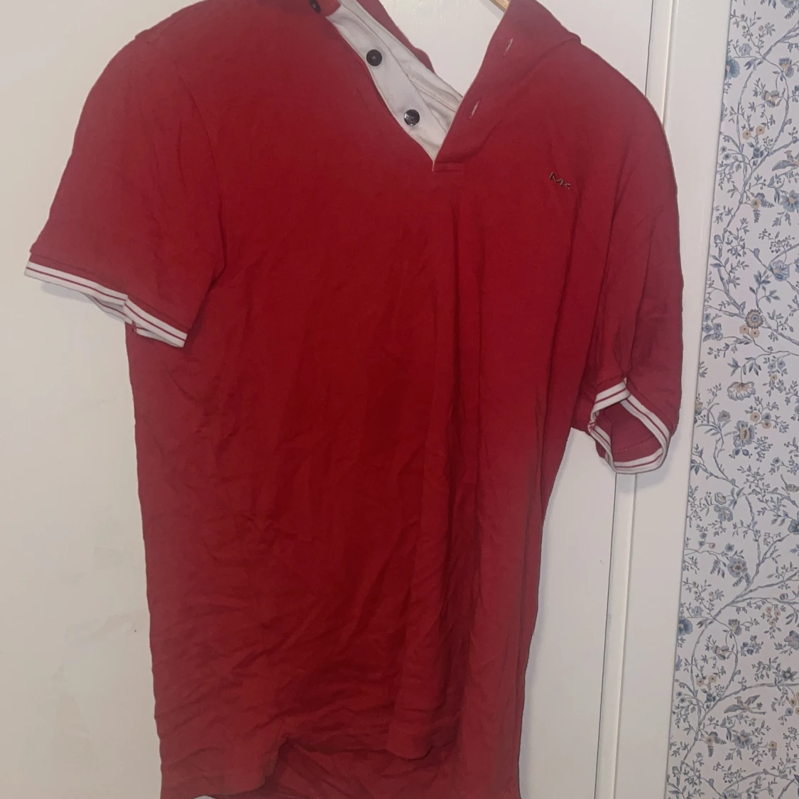 Röd kortärmad piké från Michael Kors