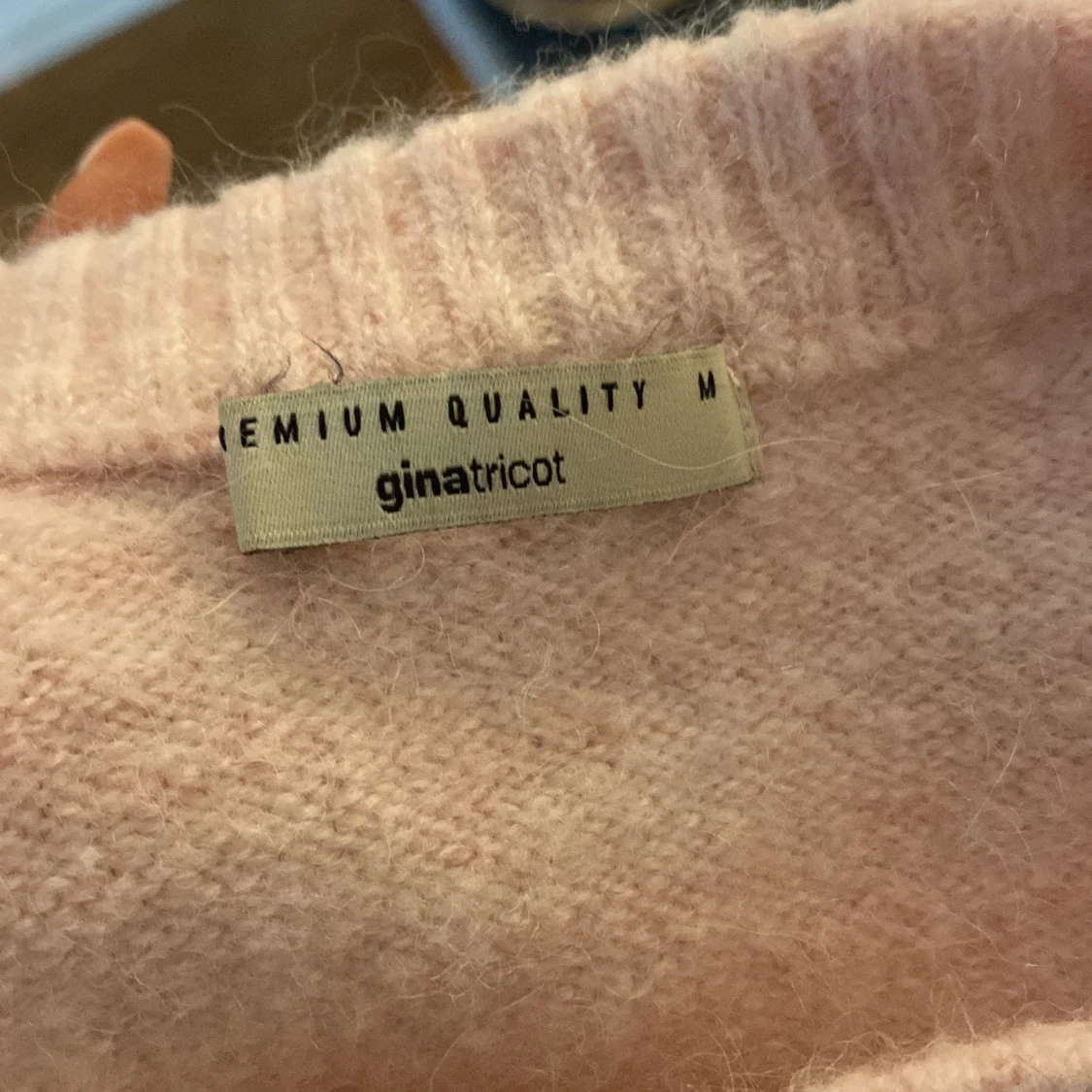 Ljusrosa stickad tröja från Gina Tricot - 2