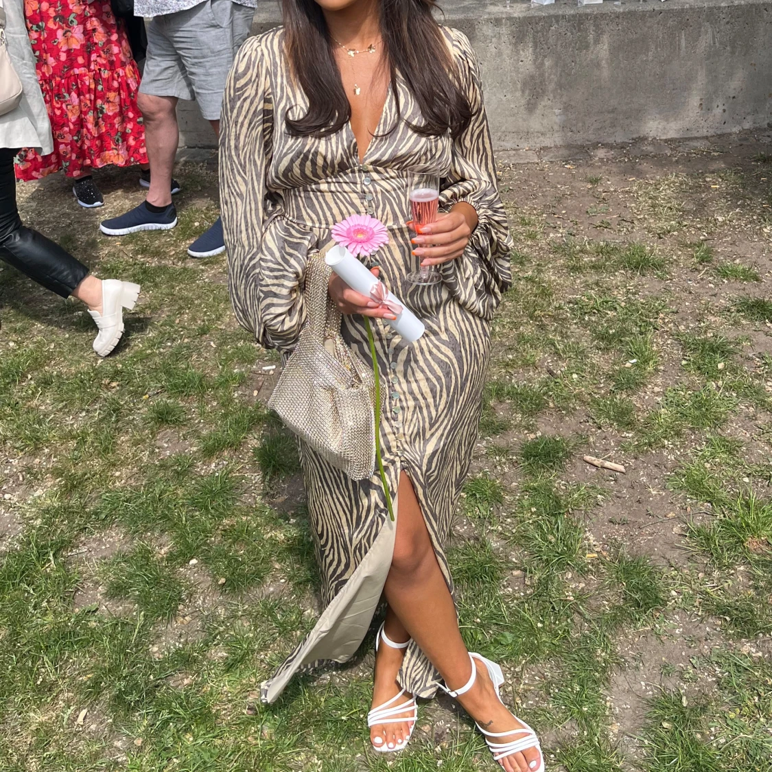 Leopardmönstrad långklänning från Adoore - 1