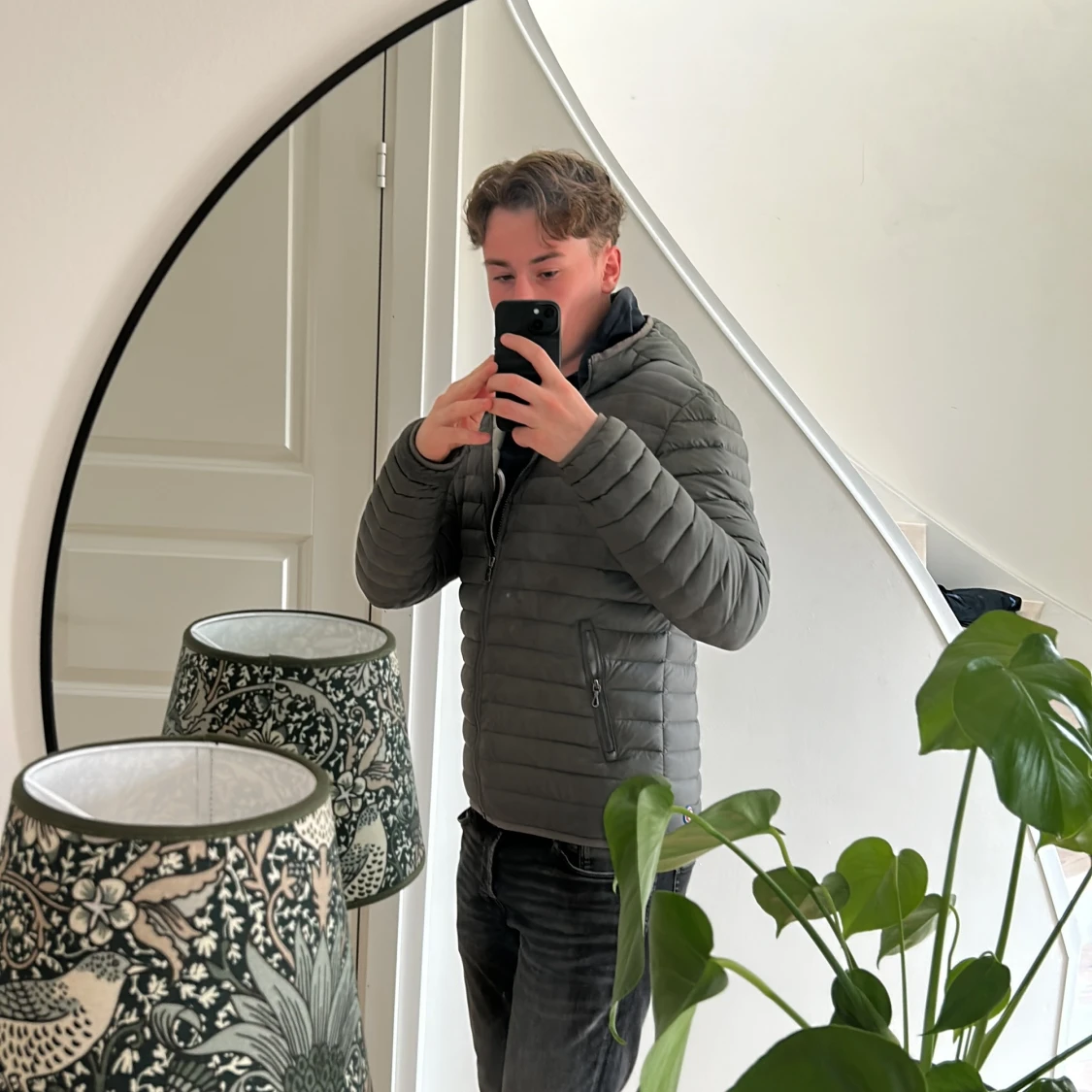 Grå quiltad jacka från colmar - 1