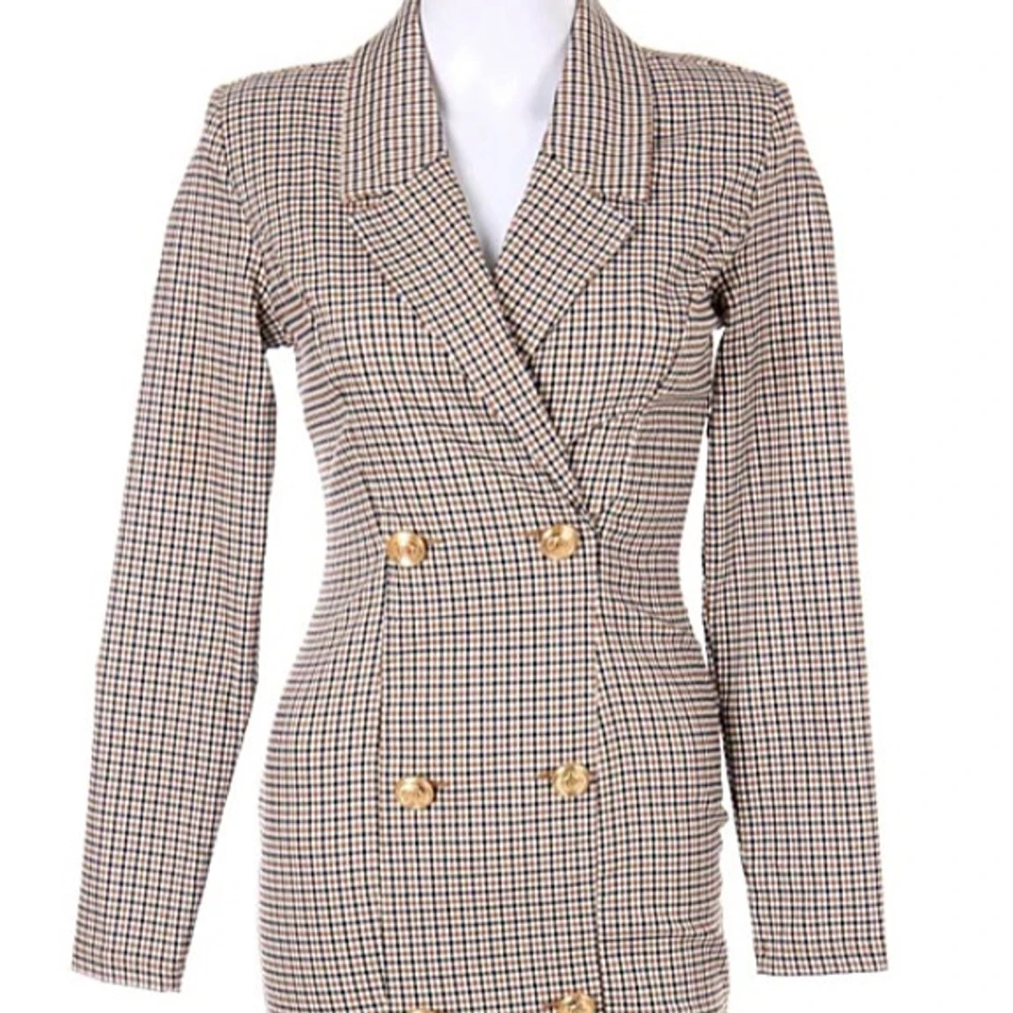 Rutig blazerklänning från Amisu