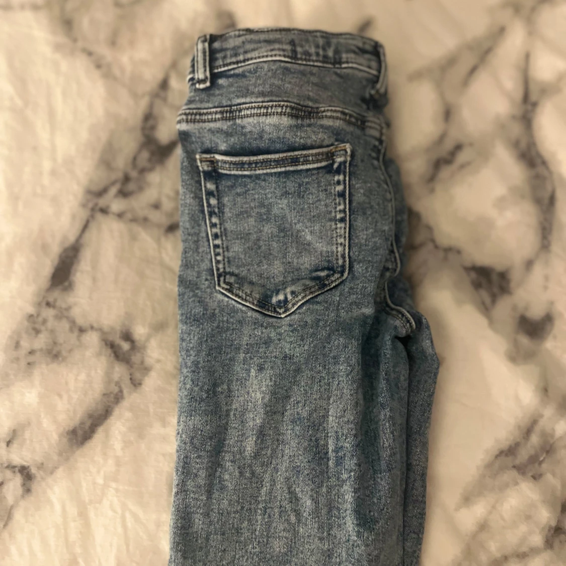 Blå bootcut jeans med slits från ONLY - 1