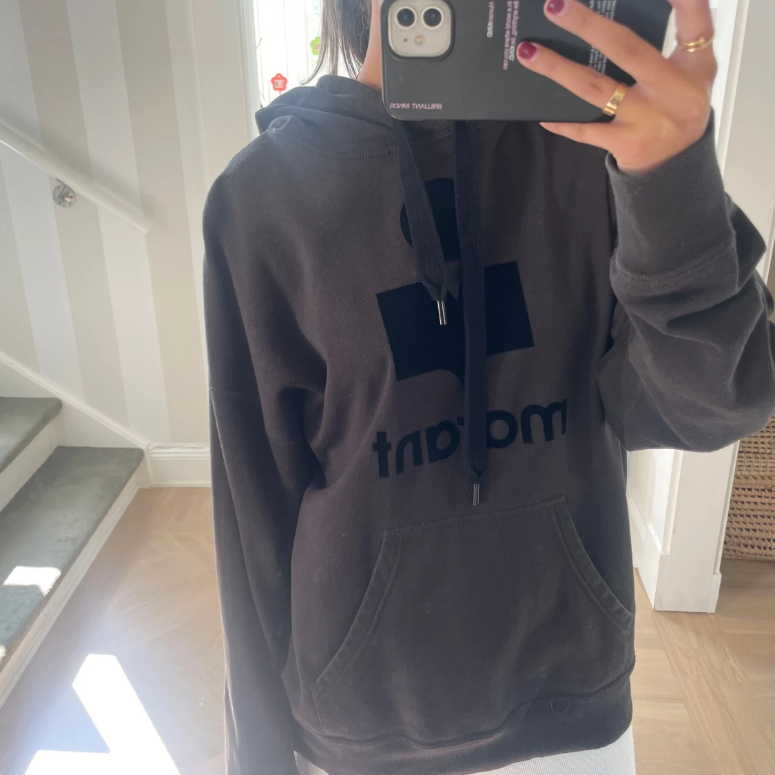 Svart hoodie från Isabel Marant
