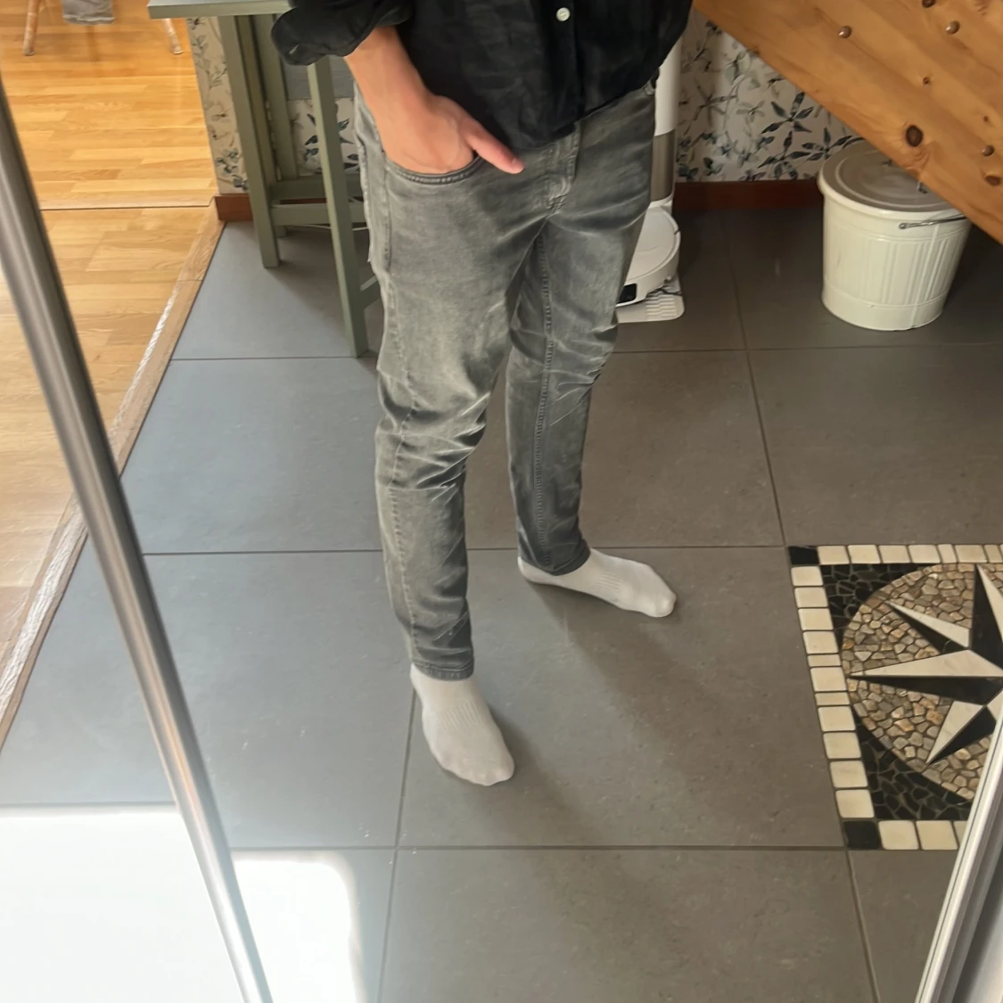 Grå skinny jeans från Pier One - 1