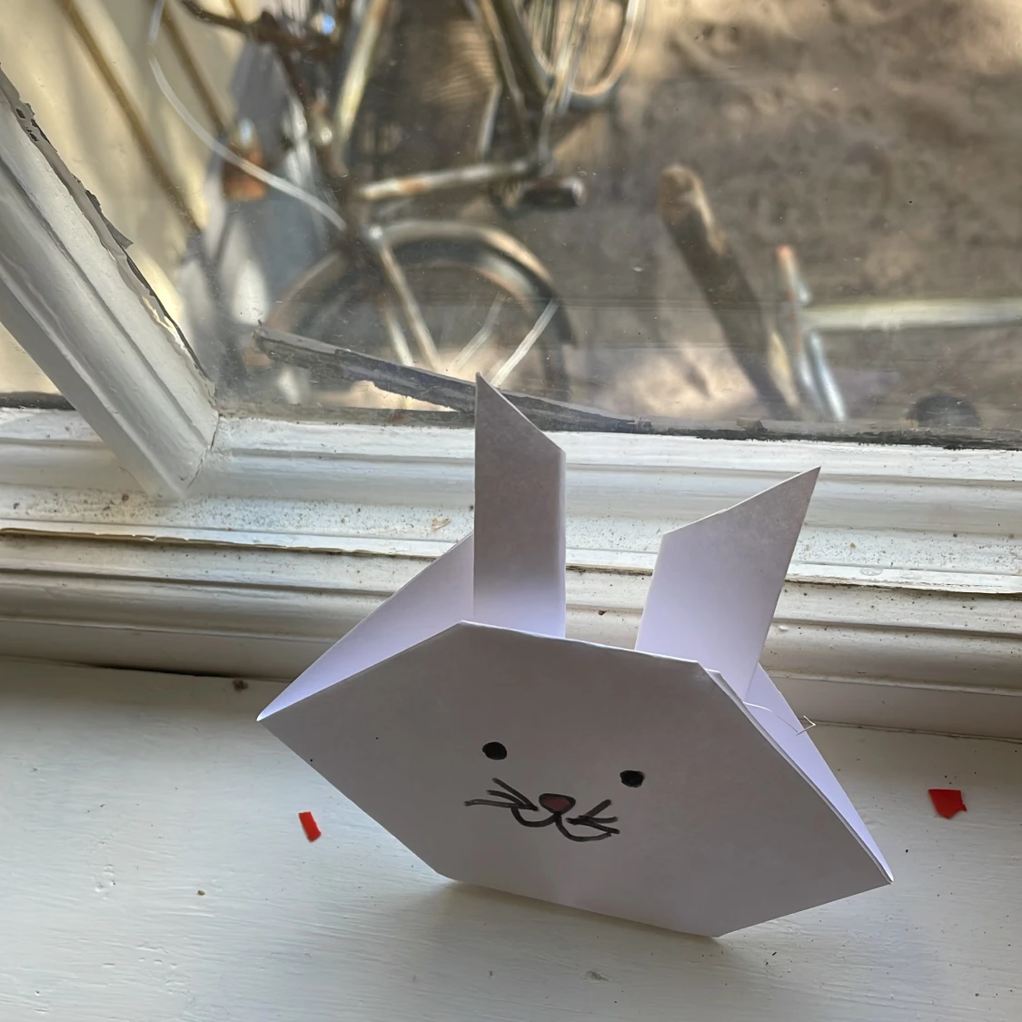 Origami-kanin: Vik och skapa - 4