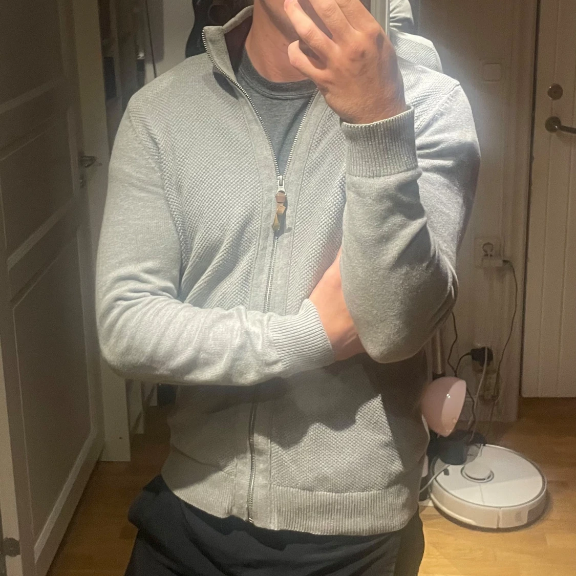 Grå kofta från Tom Tailor med dragkedja