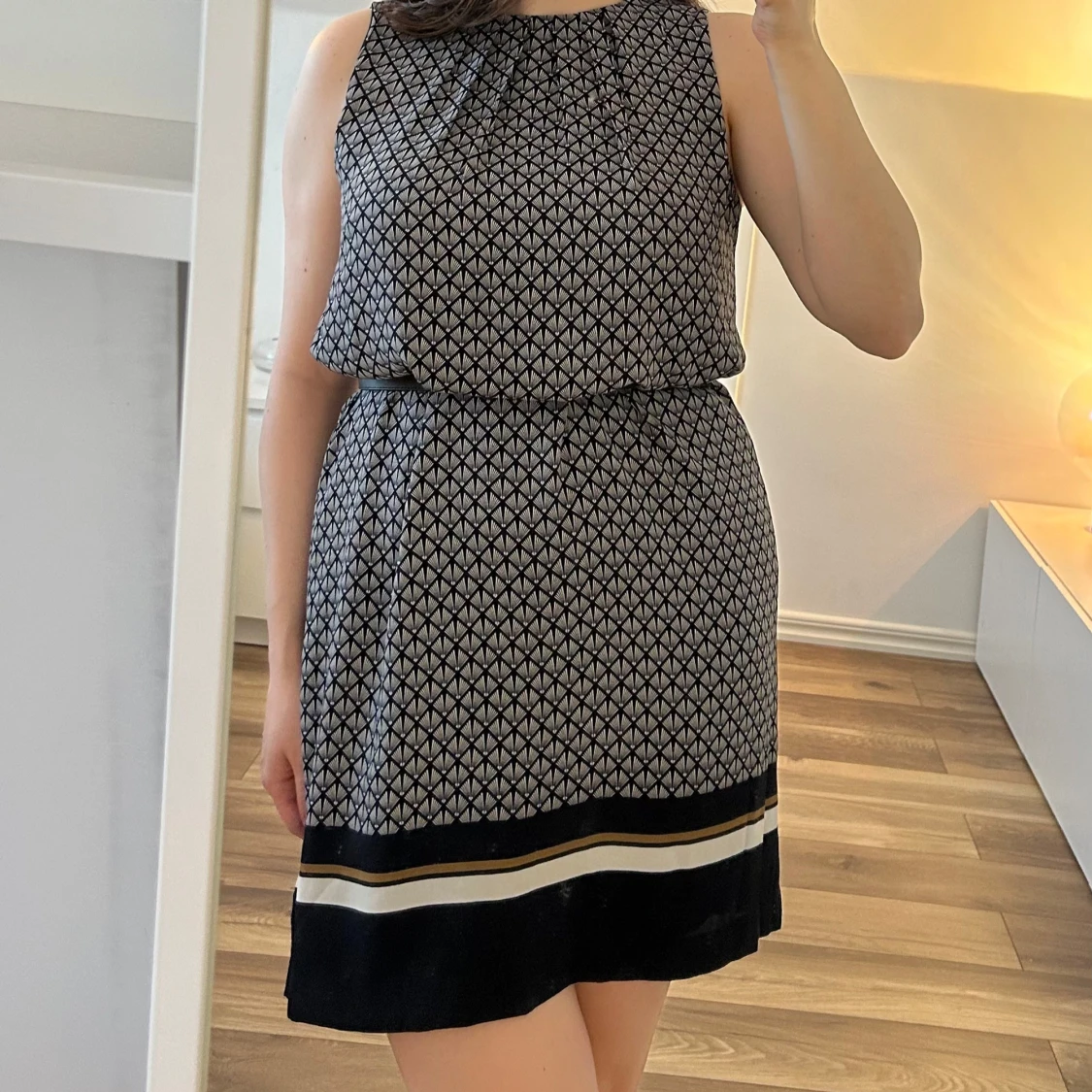 Mönstrad klänning från H&M