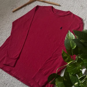 Polo Ralph lauren  - Snygg röd långärmad från Polo Ralph Lauren ❤️ Klassisk stil med broderad logga på bröstet. Skön bomull, normal passform och i fint skick – inga     fläckar eller hål!Storlek: S Färg: Röd Material: 100 % bomull Skick: Mycket bra ✅ 