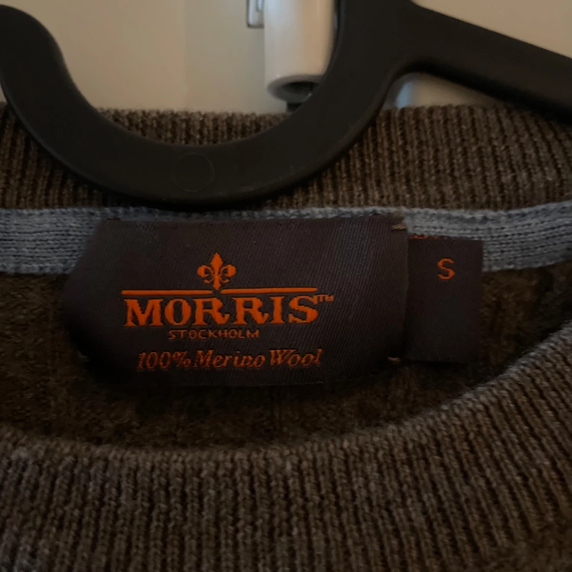 Brun kabelstickad merinoulltröja morris - 3