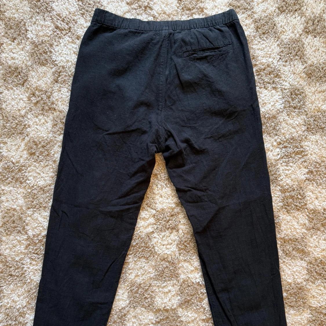 Svarta linnemixbyxor från H&M, strl S - 1