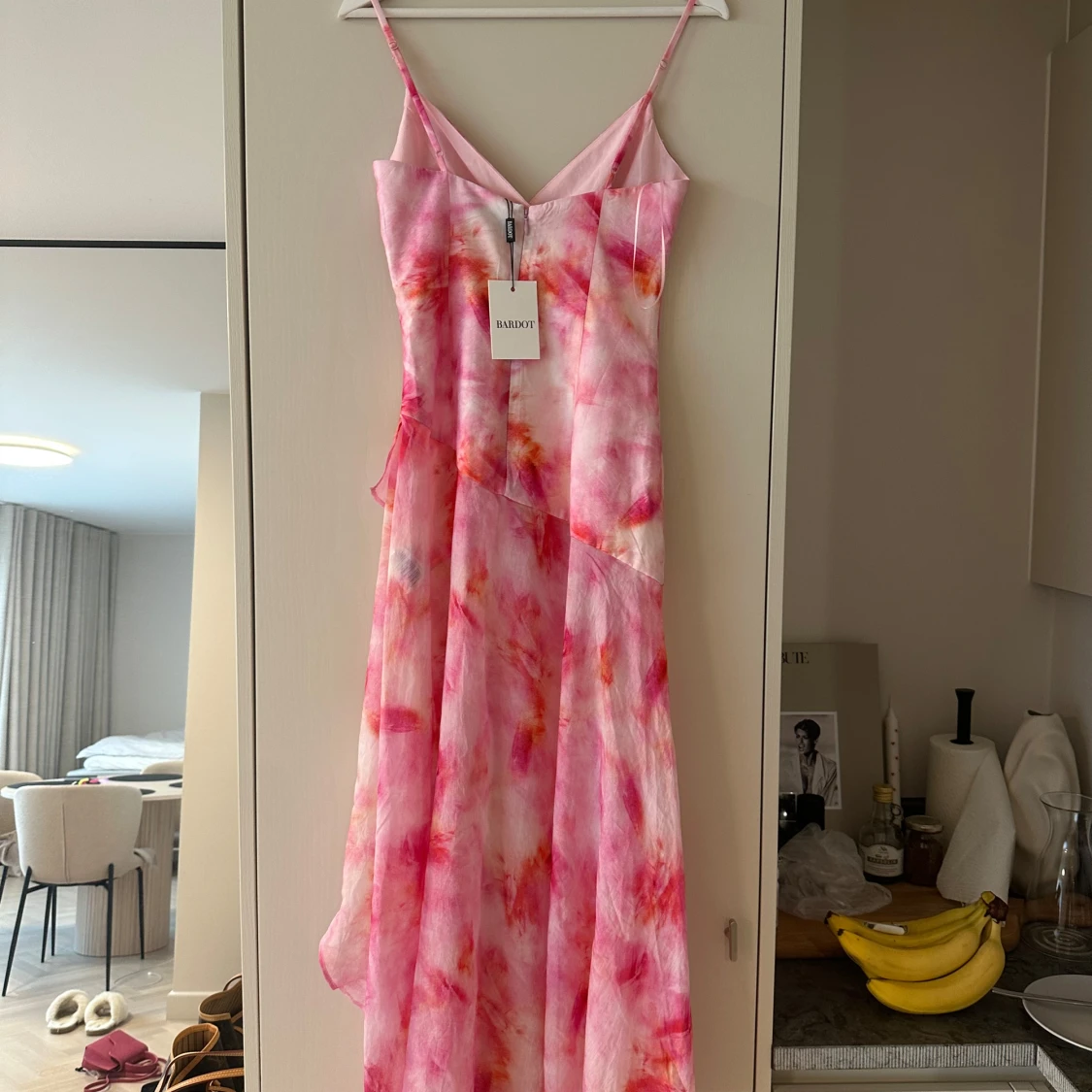 Rosa långklänning från Bardot - 4