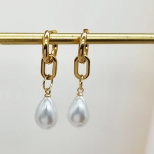 Unika handgjorda örhängen  - Unika Handgjorda örhängen ● Material- rostfritt stål och pärlor  ●Längd -4cm 