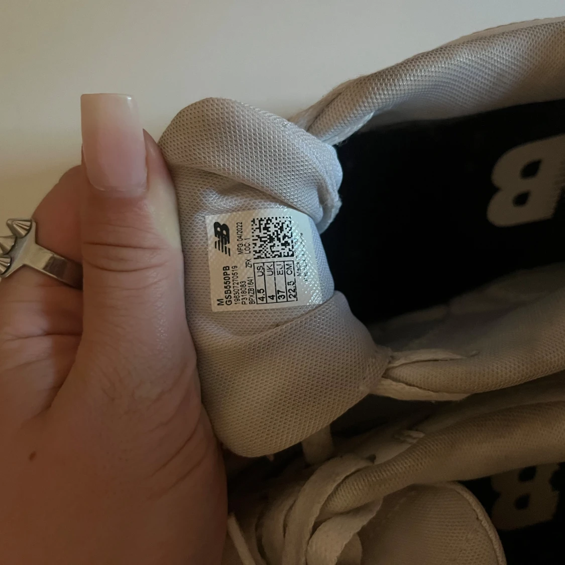 New Balance 550 vit/gråa sneakers - 3