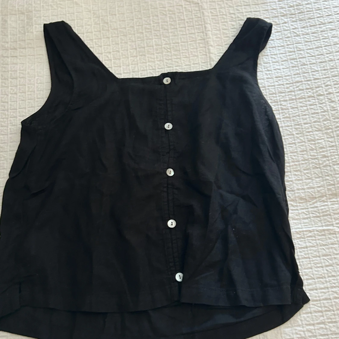 Svart cropped linne - 1