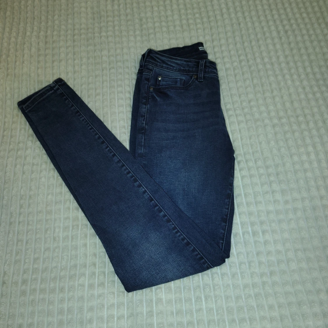 Mörkblå skinny jeans Midrise Marlie S - 2