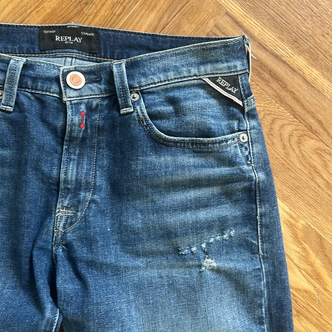 Replay Mini Waitom jeans med slitningar - 1