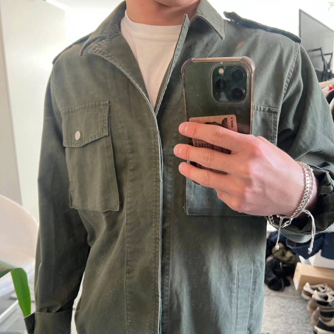 Grön overshirt från Glamorous