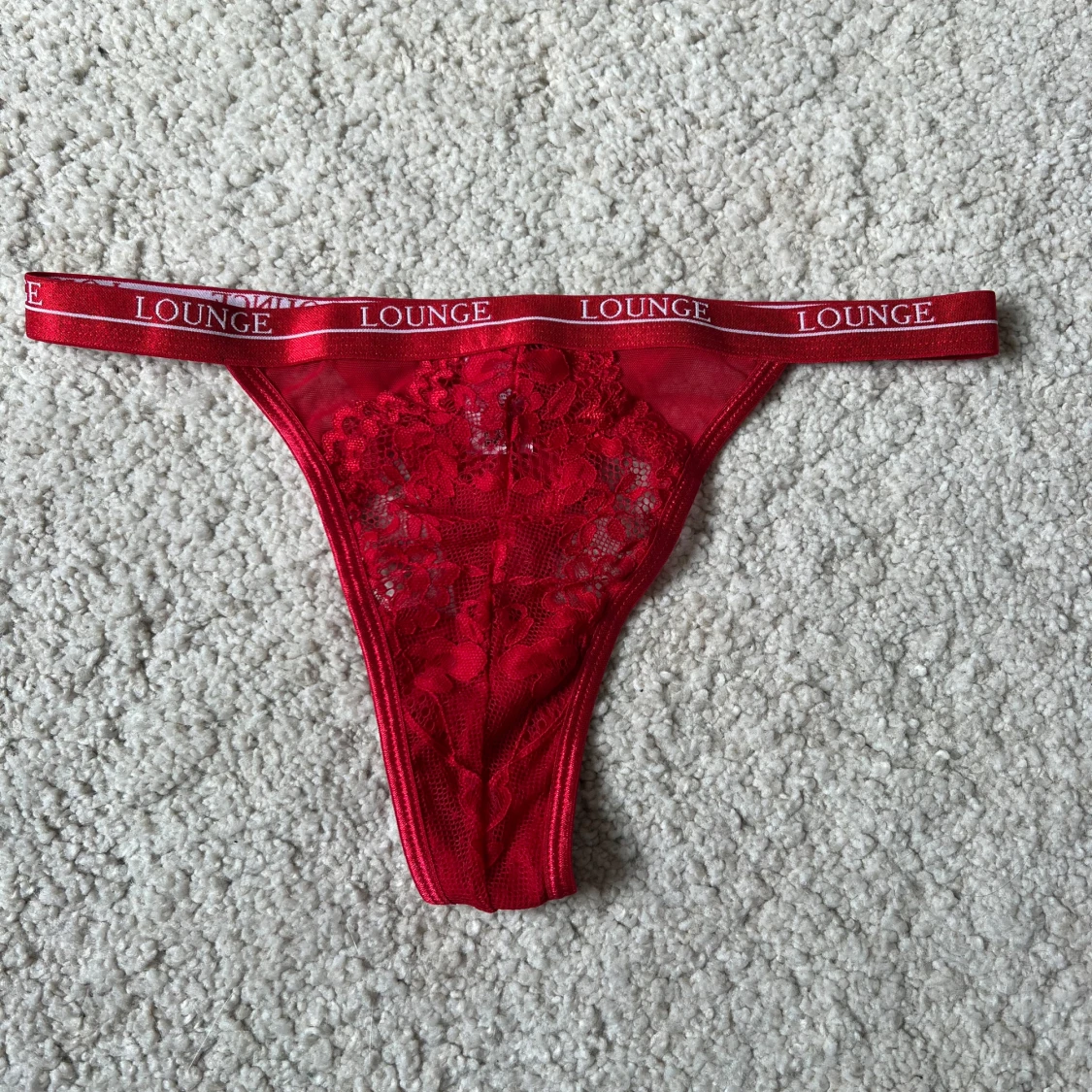 Röda lounge stringtrosor 