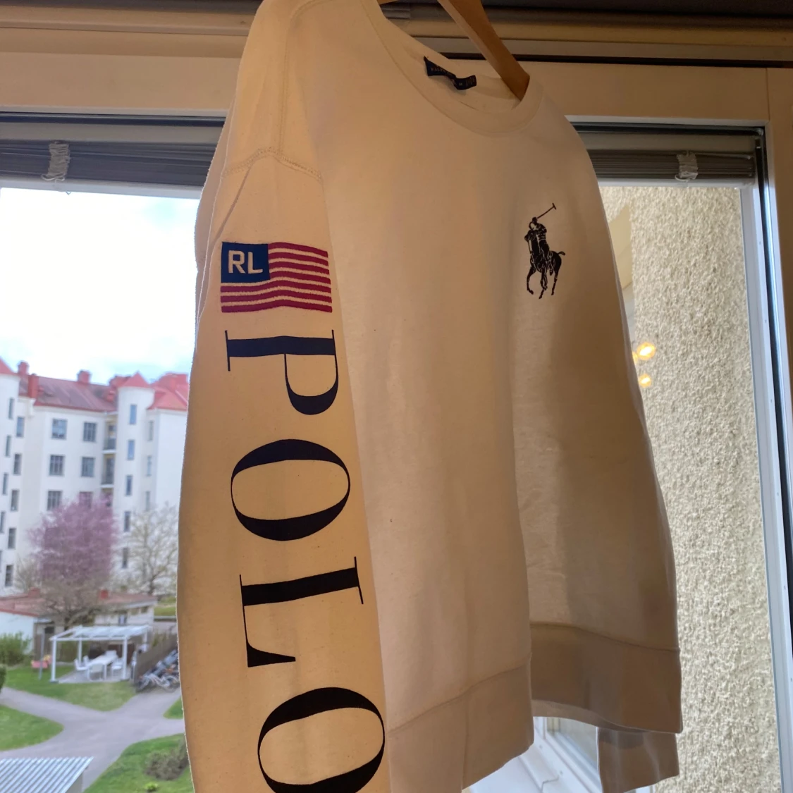 Vit sweatshirt från Ralph Lauren