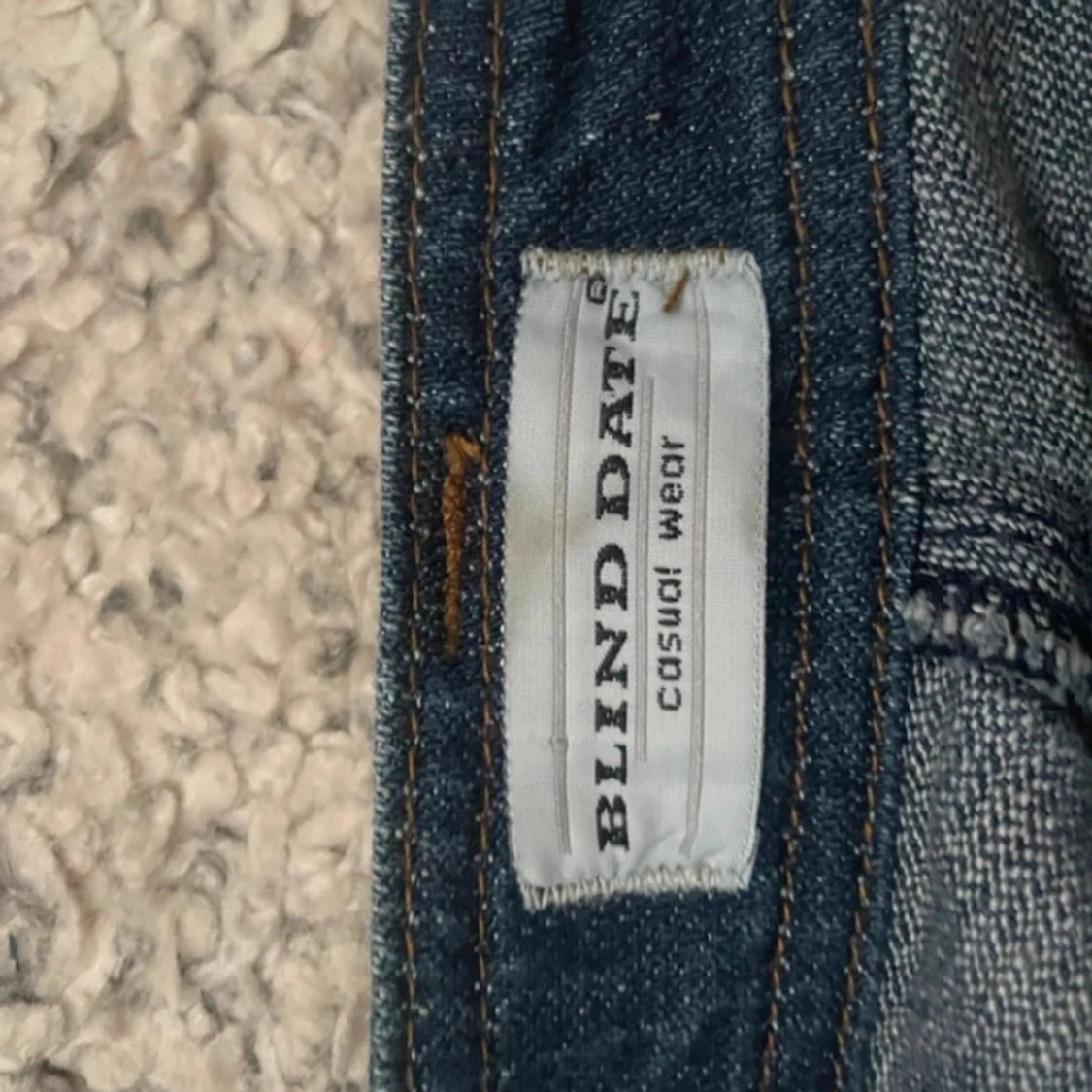 Blå bootcut jeans - 4