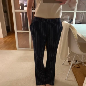 Randiga kostymbyxor  - Blå o vita randiga kostymbyxor från Chloe schutermans kollektion med nakd