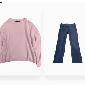 Höstoutfit  - En perfekt outfit till hösten och vintern! Ett par mörkgråa skitsnygga levis jeans som är jätte lågmidjade i storlek W27 L30. Som är stylat tillsammans med en snygg rosa stickad tröja från lager 157 i storlek S. Levis jeansens original pris var 1000kr😍 Denna outfit kostar 500. Pris kan diskuteras🤪