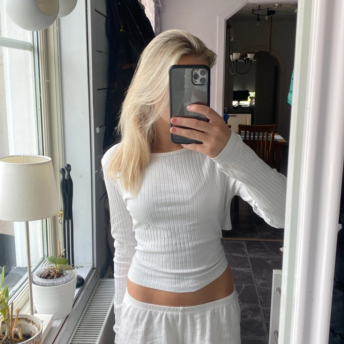 Vit ribbad omlottopp från FB Sister - 4