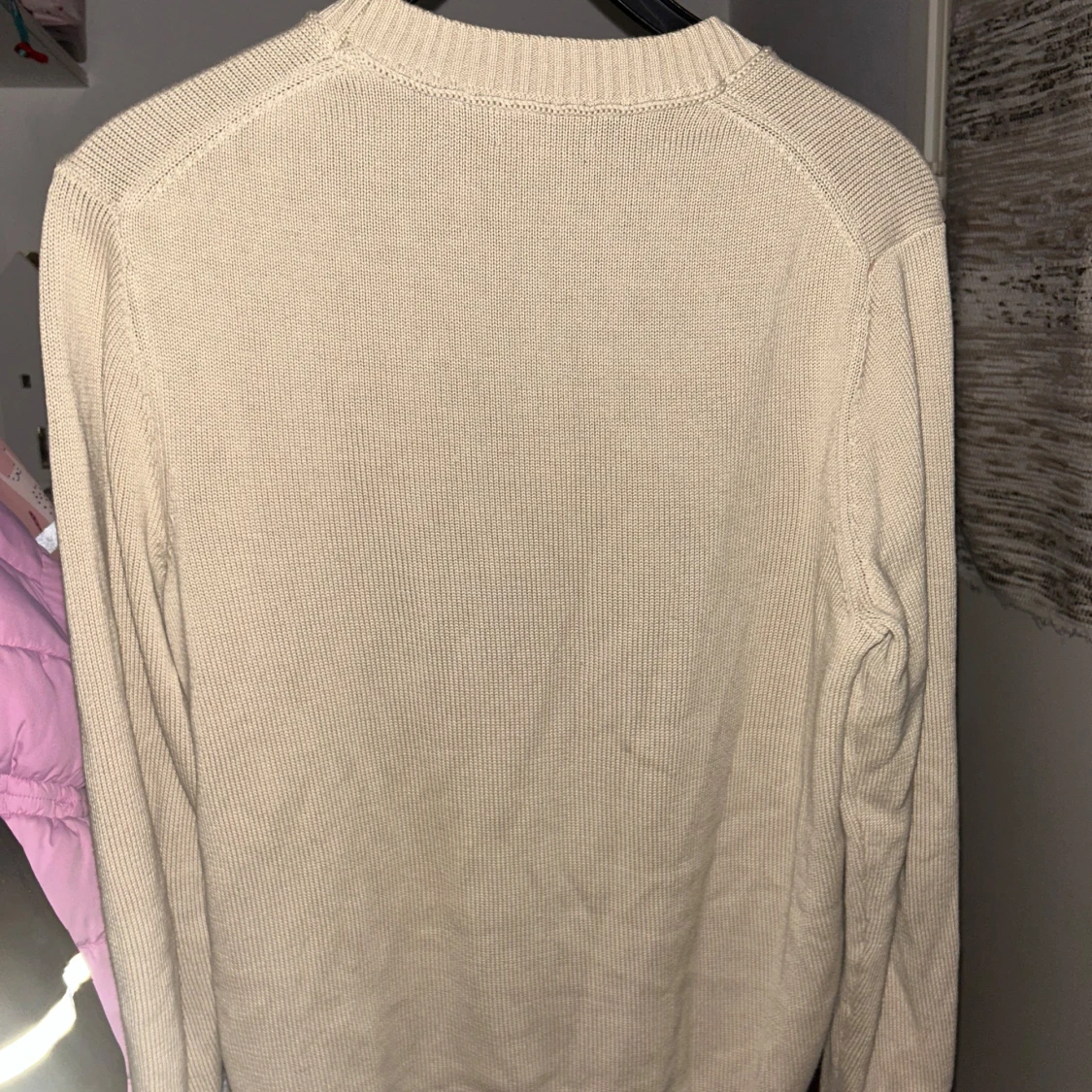 Beige stickad tröja Morris - 2