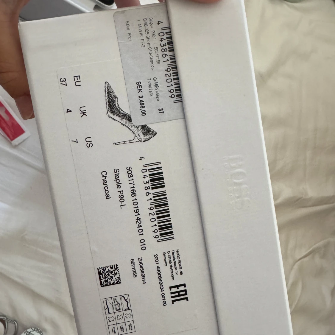 Grå klackar med reptilmönster från BOSS - 2