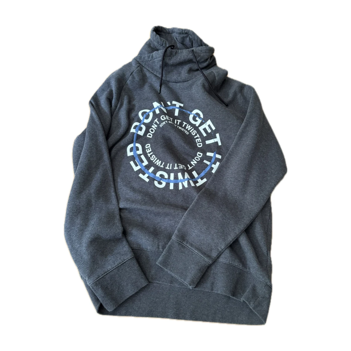 Grå hoodie med tryck från H&M