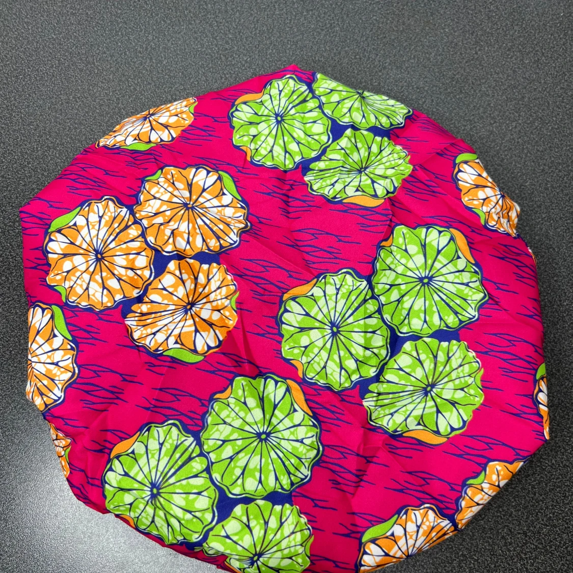 Färgglad blommig hår bonnet - 1