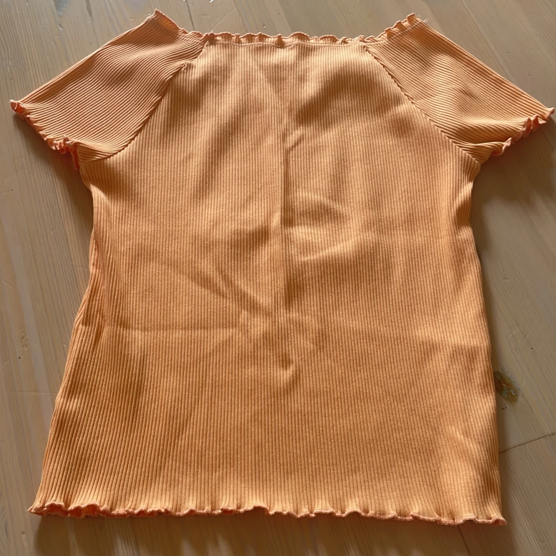 Ribbad orange topp från Lindex - 2