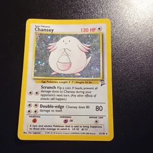 3/130 - holo Chansey (Pokémonkort) - Ganska använt